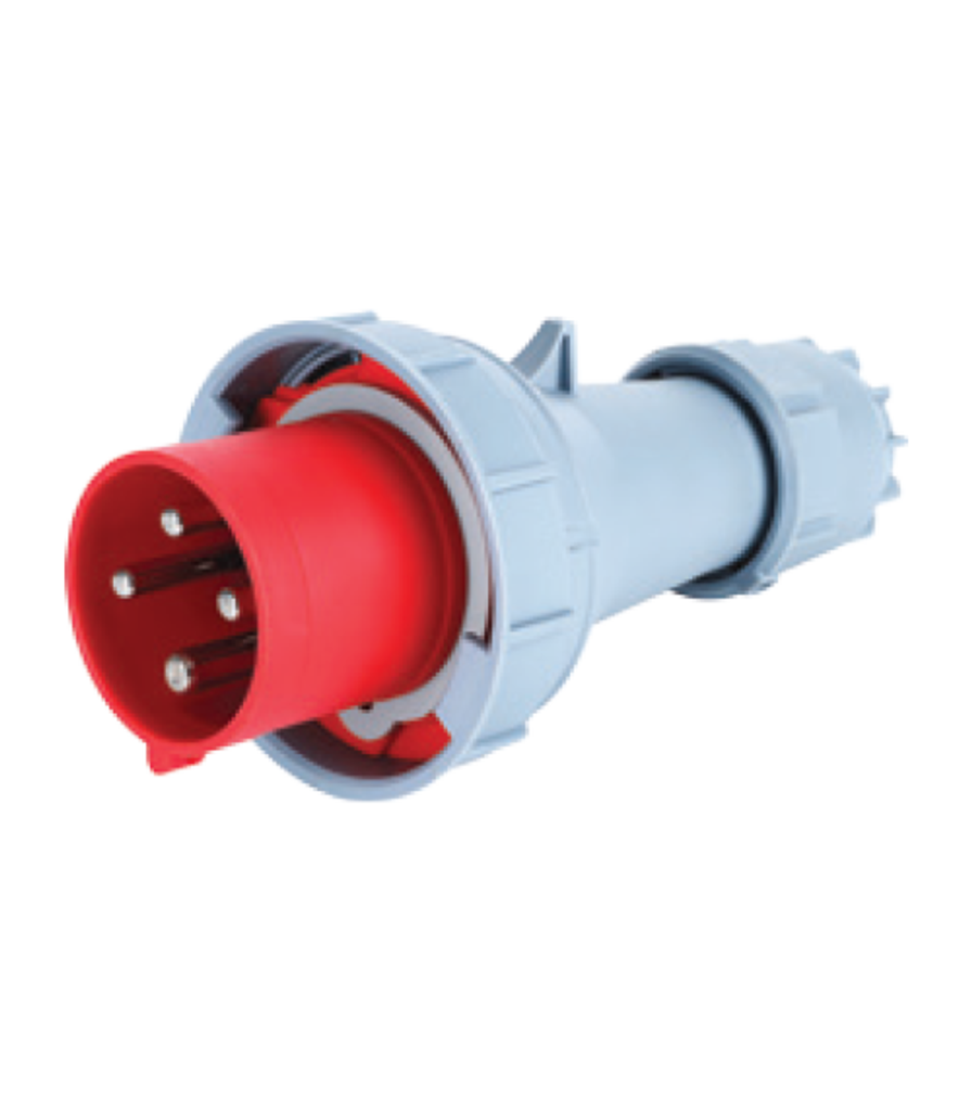 Phích cắm loại di động có kẹp giữ dây 4 cực, 63A, IP67 mã MPN-0342 MPN-0342 MPE