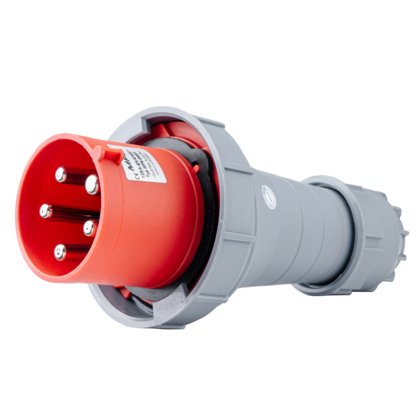 Phích cắm loại di động có kẹp giữ dây 5 cực, 125A, IP67 mã MPN-045K MPN-045K MPE