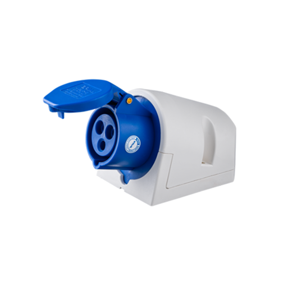 Ổ cắm cố định bắt trên tường 3 cực, 16A, IP44 mã MPN-113 MPN-113 MPE