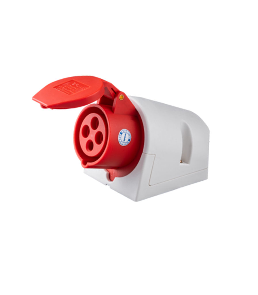Ổ cắm cố định bắt trên tường 4 cực, 16A, IP44 mã MPN-114 MPN-114 MPE
