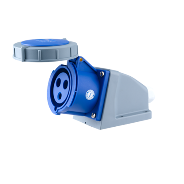 Ổ cắm cố định bắt trên tường 3 cực, 32A, IP67 mã MPN-1232 MPN-1232 MPE
