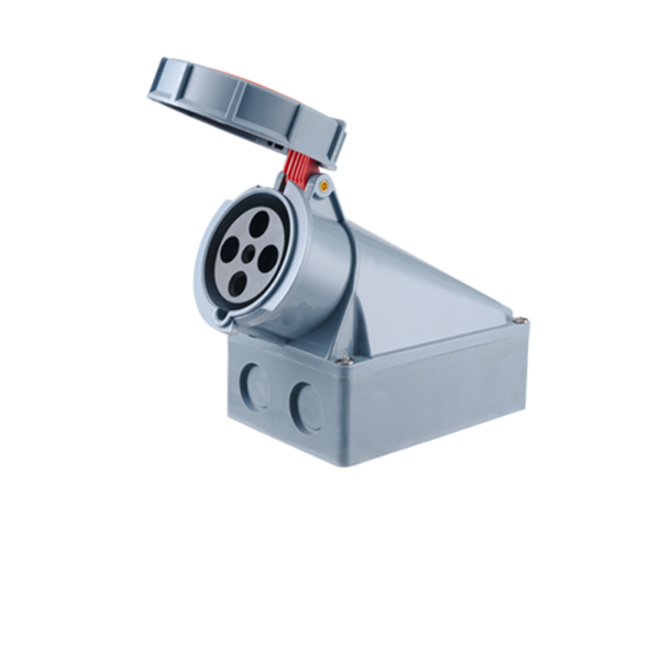 Ổ cắm cố định bắt trên tường 4 cực, 63A, IP67 mã MPN-1342 MPN-1342 MPE