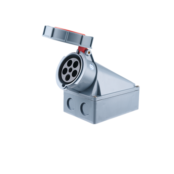 Ổ cắm cố định bắt trên tường 5 cực, 63A, IP67 mã MPN-1352 MPN-1352 MPE