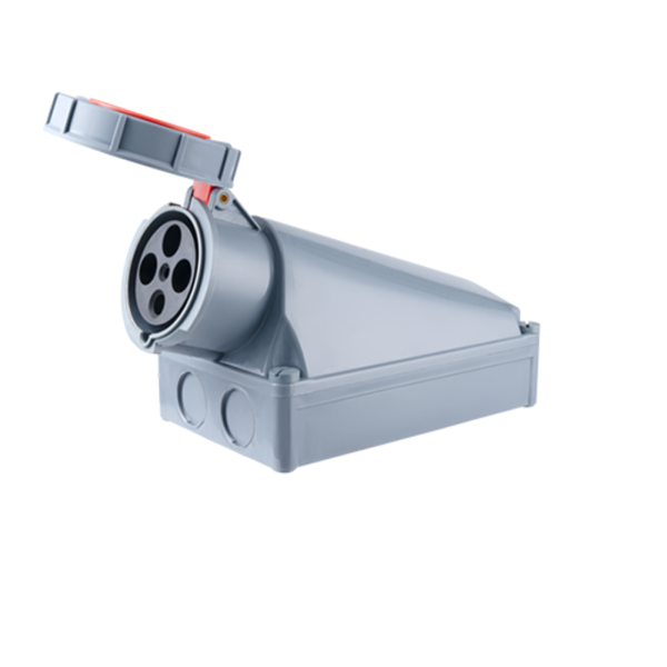 Ổ cắm cố định bắt trên tường 4 cực, 125A, IP67 mã MPN-1442 MPN-1442 MPE