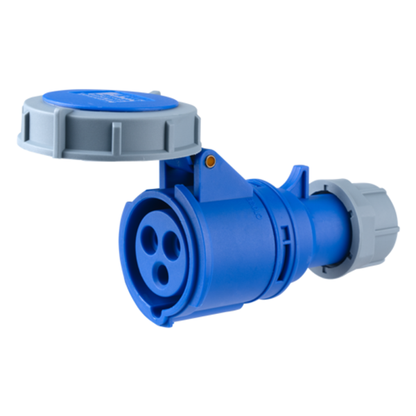 Ổ cắm di động có kẹp giữ dây 3 cực, 16A, IP67 mã MPN-2132 MPN-2132 MPE