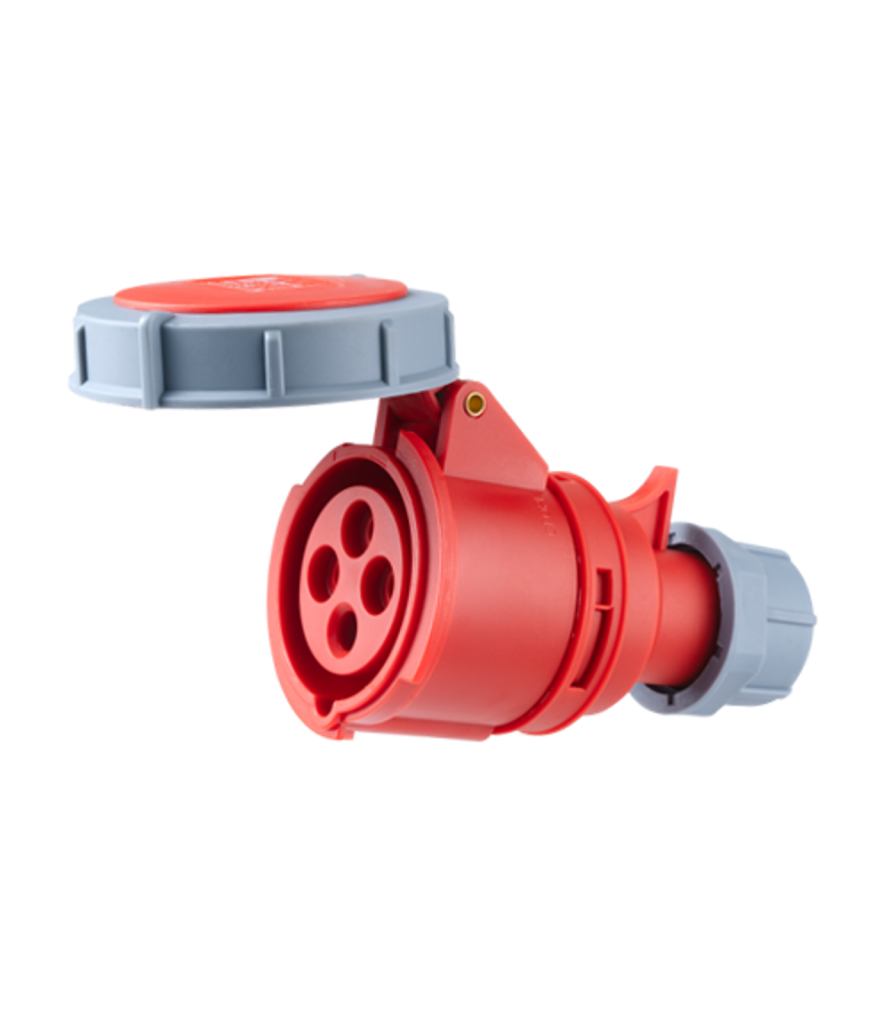 Ổ cắm di động có kẹp giữ dây 4 cực, 16A, IP67 mã MPN-2142 MPN-2142 MPE
