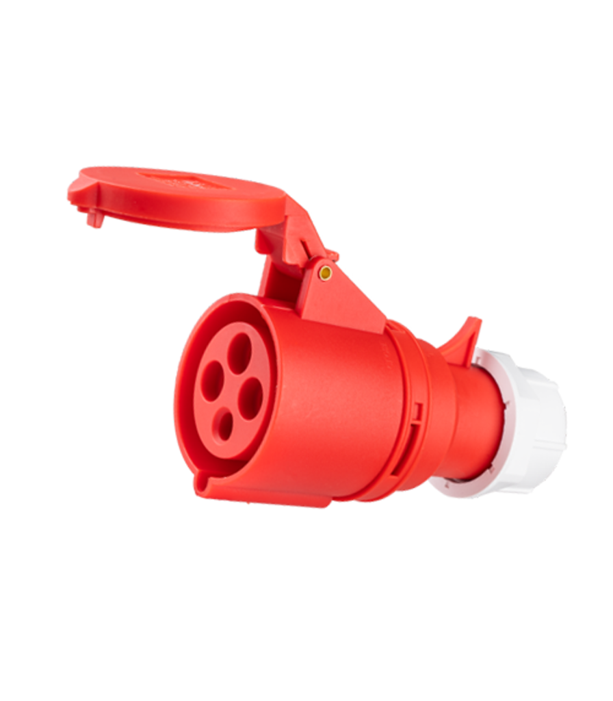 Ổ cắm di động có kẹp giữ dây 4 cực, 32A, IP44 mã MPN-224 MPN-224 MPE