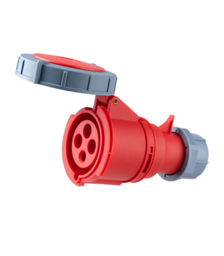 Ổ cắm di động có kẹp giữ dây 4 cực, 32A, IP67 mã MPN-2242 MPN-2242 MPE