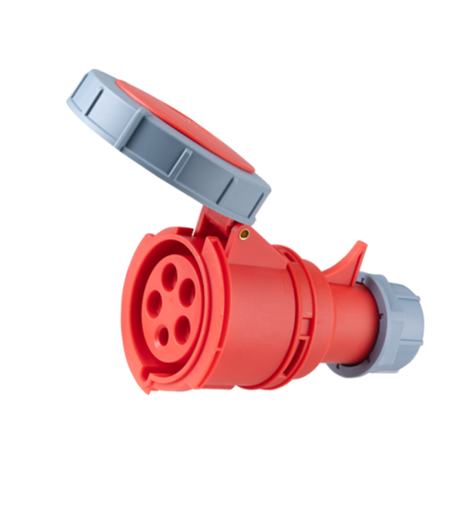 Ổ cắm di động có kẹp giữ dây 5 cực, 32A, IP67 mã MPN-2252 MPN-2252 MPE