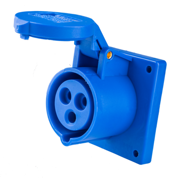 Ổ cắm loại cố định bắt trên bảng điện 3 cực, 16A, IP44 mã MPN-313 MPN-313 MPE
