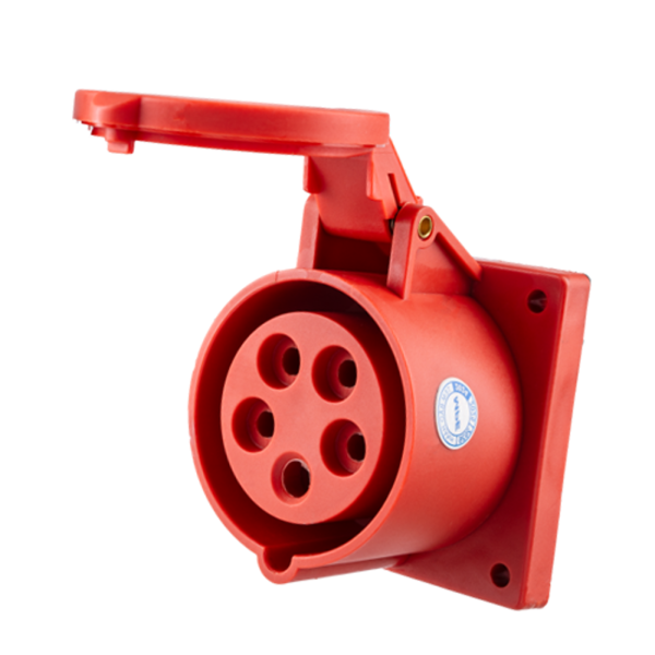 Ổ cắm loại cố định bắt trên bảng điện 5 cực, 16A, IP44 mã MPN-315 MPN-315 MPE