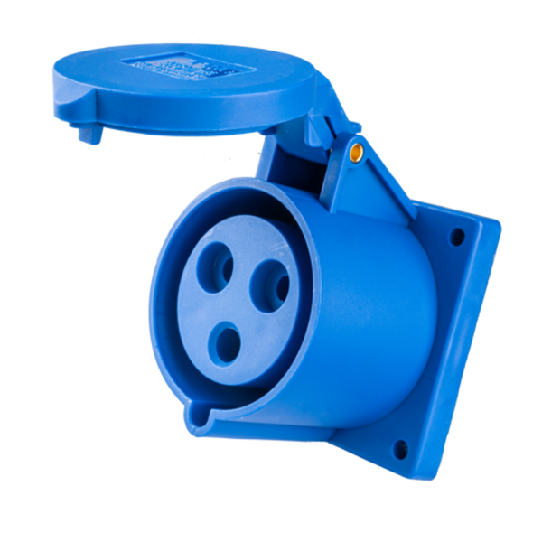 Ổ cắm loại cố định bắt trên bảng điện 3 cực, 32A, IP44 mã MPN-323 MPN-323 MPE
