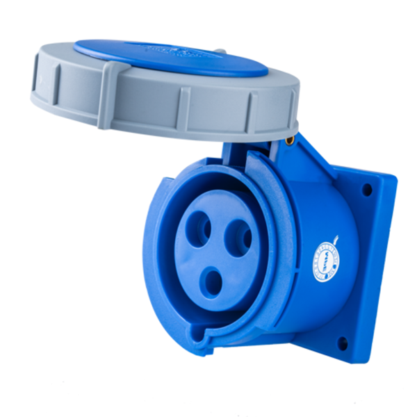 Ổ cắm loại cố định bắt trên bảng điện 3 cực, 32A, IP67 mã MPN-3232 MPN-3232 MPE
