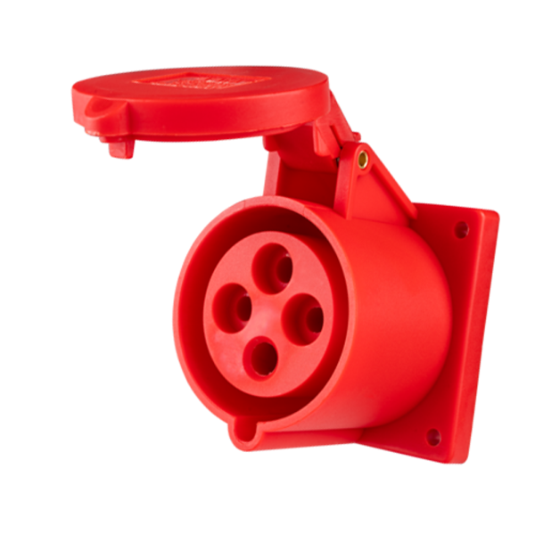 Ổ cắm loại cố định bắt trên bảng điện 4 cực, 32A, IP44 mã MPN-324 MPN-324 MPE