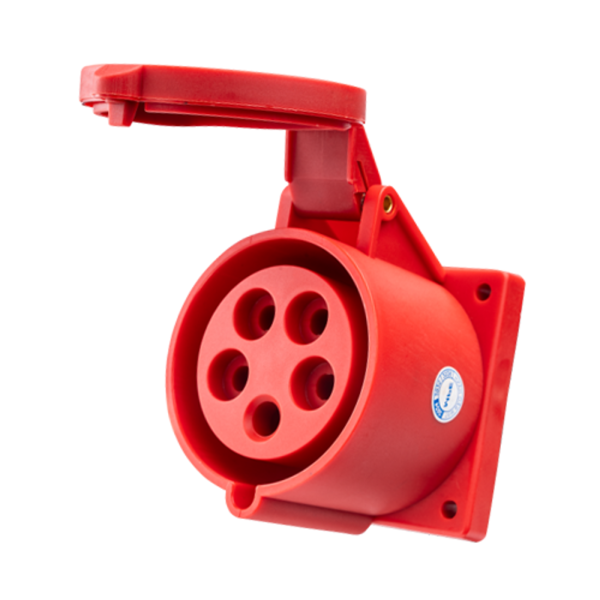 Ổ cắm loại cố định bắt trên bảng điện 5 cực, 32A, IP44 mã MPN-325 MPN-325 MPE