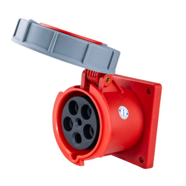 Ổ cắm loại cố định bắt trên bảng điện 5 cực, 63A, IP67 mã MPN-3352 MPN-3352 MPE