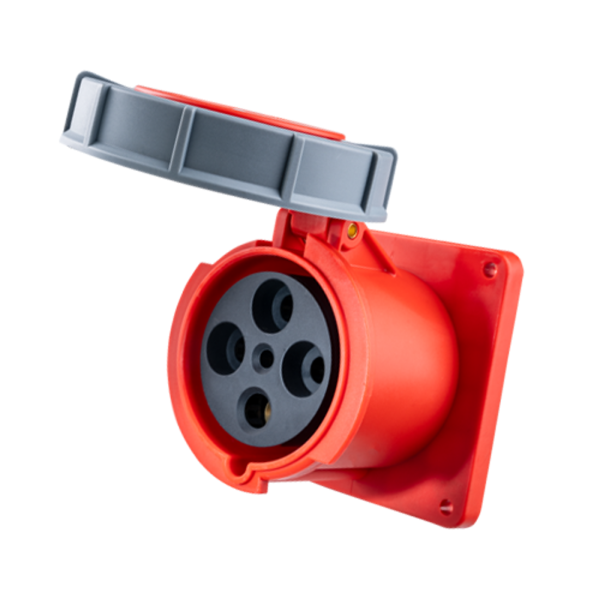 Ổ cắm loại cố định bắt trên bảng điện 4 cực, 125A, IP67 mã MPN-3442 MPN-3442 MPE