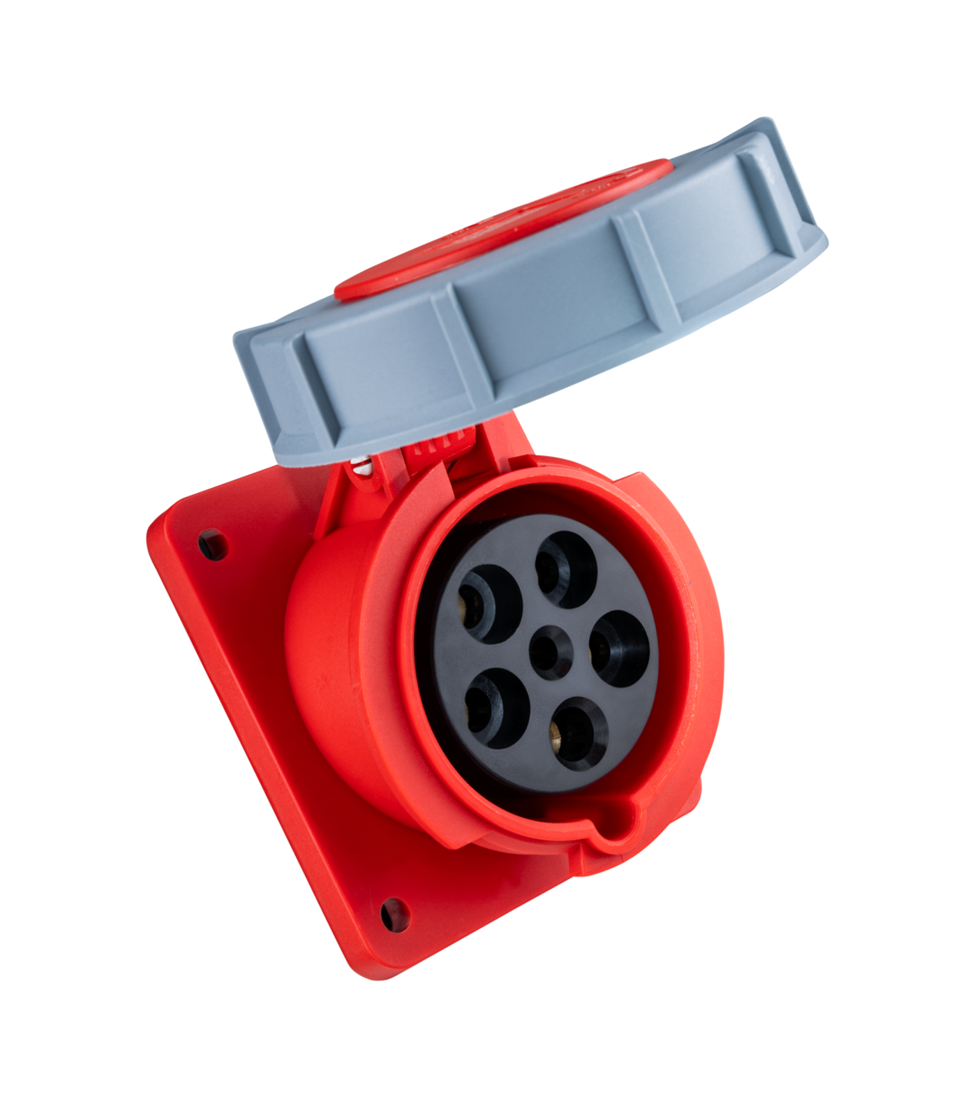 MPN-4352-0-78 Ổ cắm loại cố định bắt trên bảng điện xéo 5 cực, 63A, IP67 mã MPN-4352 MPN-4352 MPE