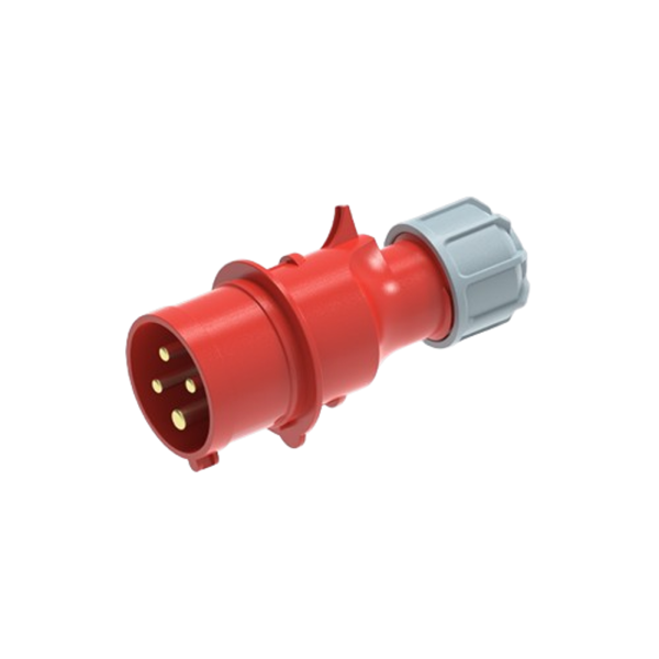 Phích cắm loại di động có kẹp giữ dây 4 cực, 16A, IP44 mã MPN2-014 MPN2-014 MPE