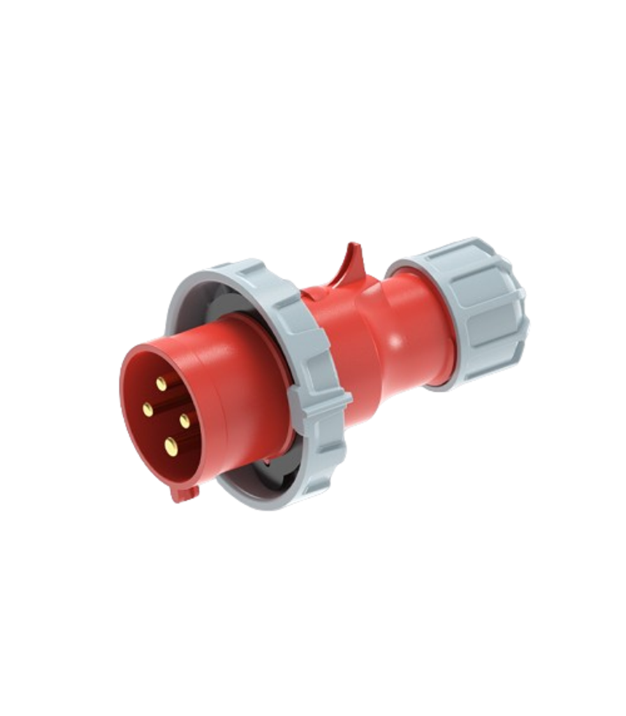 Phích cắm loại di động có kẹp giữ dây 4 cực, 16A, IP67 mã MPN2-0142 MPN2-0142 MPE