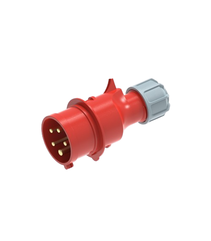 Phích cắm loại di động có kẹp giữ dây 5 cực, 16A, IP44 mã MPN2-015 MPN2-015 MPE