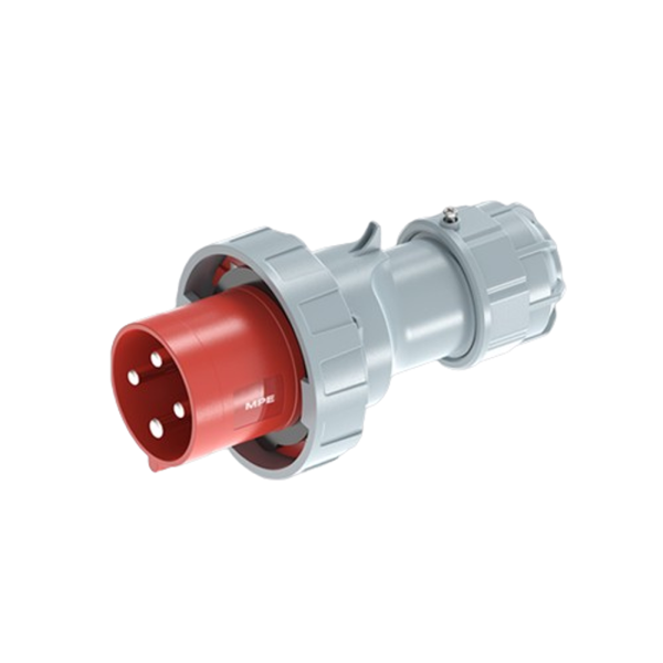 Phích cắm loại di động có kẹp giữ dây 4 cực, 63A, IP67 mã MPN2-0342 MPN2-0342 MPE