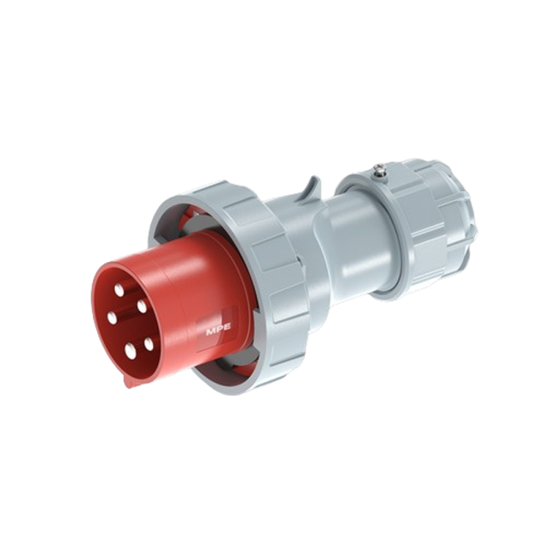 Phích cắm loại di động có kẹp giữ dây 5 cực, 63A, IP67 mã MPN2-0352 MPN2-0352 MPE