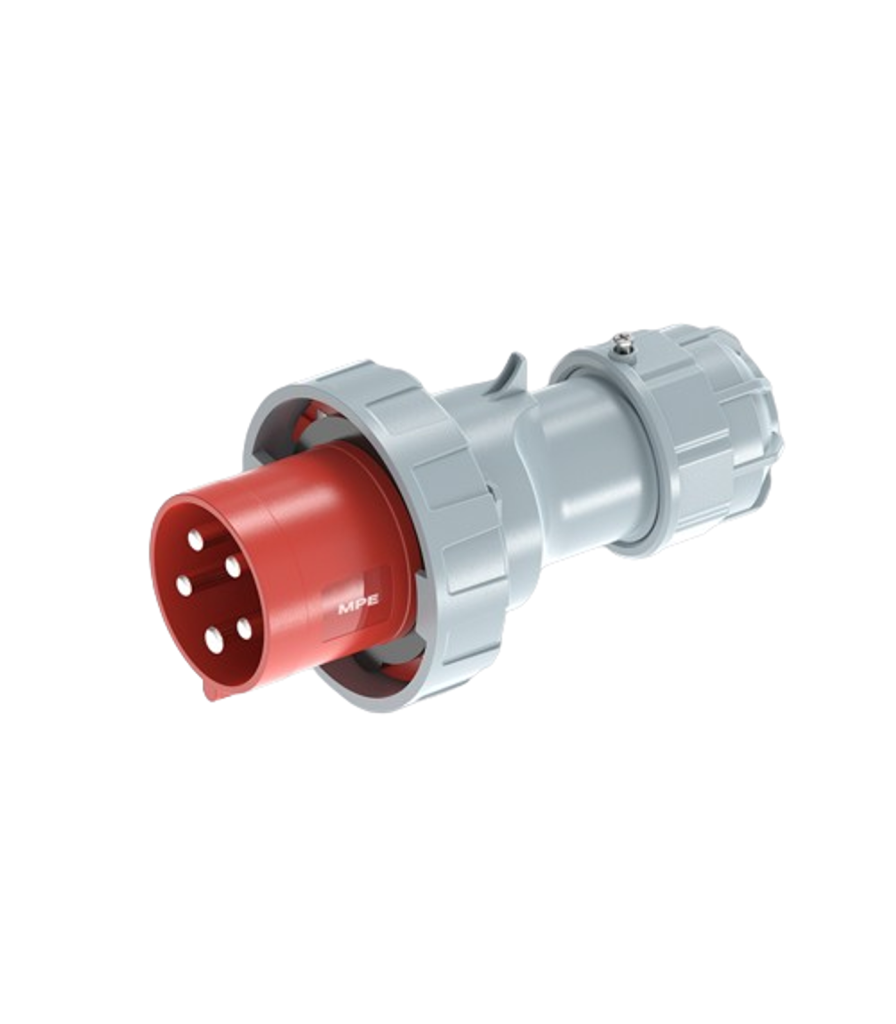 Phích cắm loại di động có kẹp giữ dây 5 cực, 63A, IP67 mã MPN2-0352 MPN2-0352 MPE