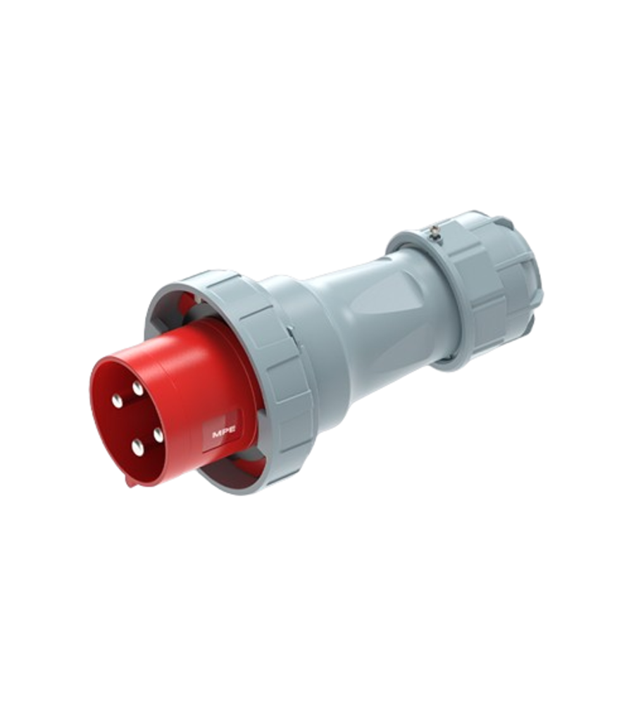 Phích cắm loại di động có kẹp giữ dây 4 cực, 125A, IP67 mã MPN2-044K MPN2-044K MPE
