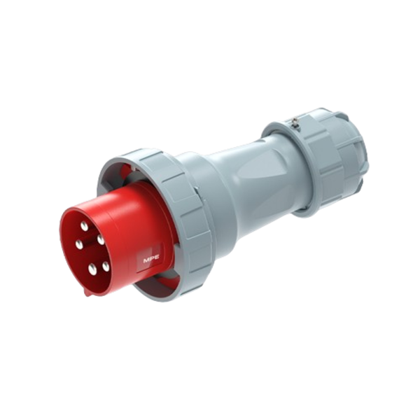 Phích cắm loại di động có kẹp giữ dây 5 cực, 125A, IP67 mã MPN2-045K MPN2-045K MPE