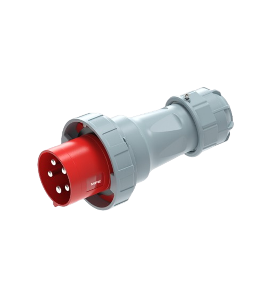 Phích cắm loại di động có kẹp giữ dây 5 cực, 125A, IP67 mã MPN2-045K MPN2-045K MPE