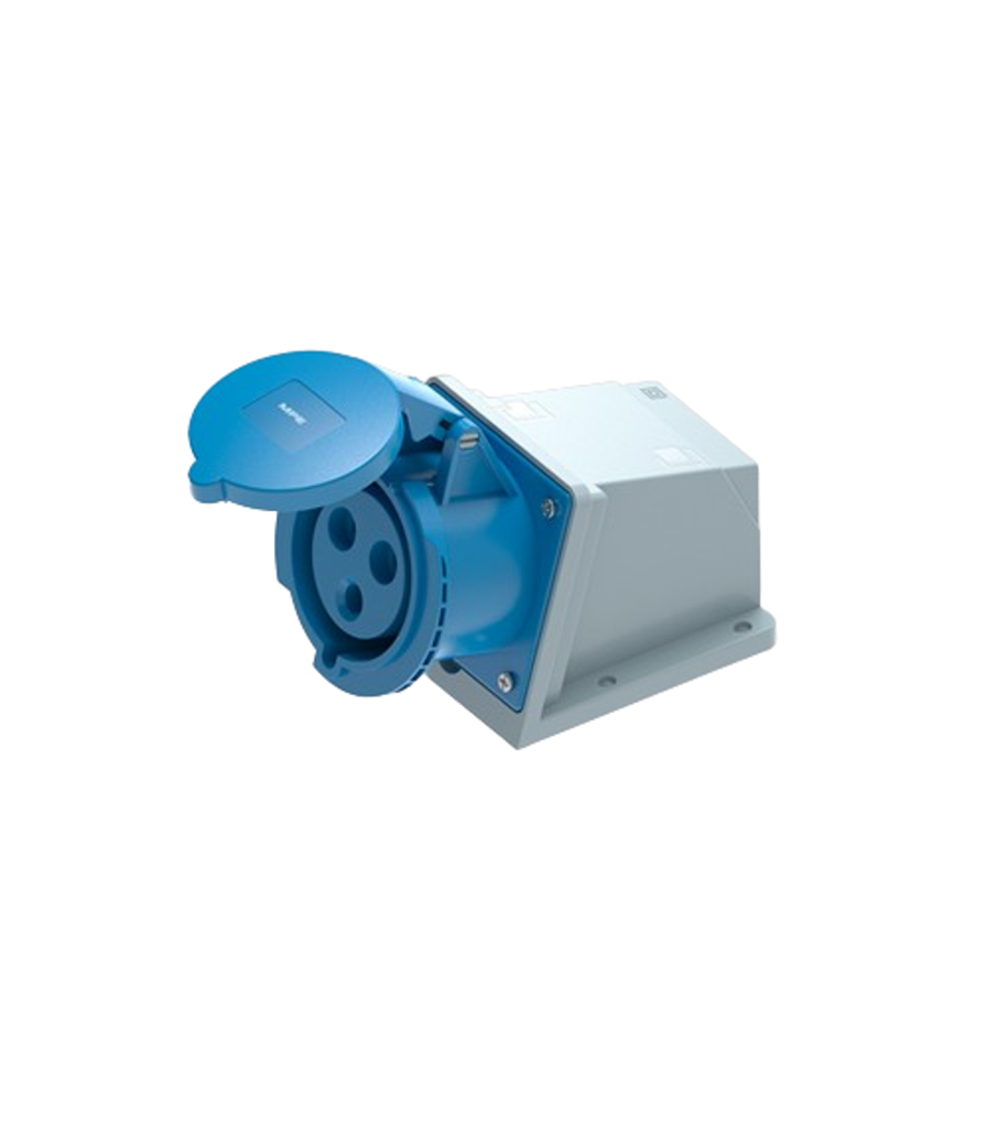 Ổ cắm cố định bắt trên tường 3 cực, 16A, IP44 mã MPN2-113 MPN2-113 MPE