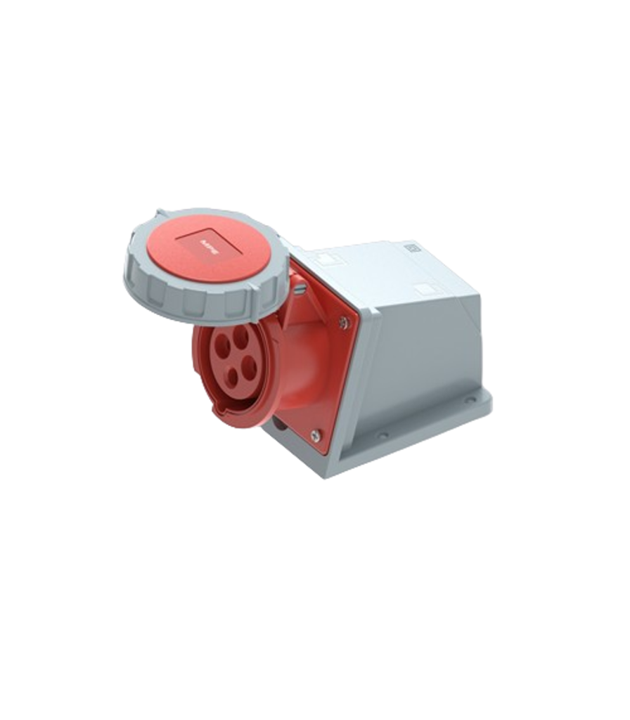 Ổ cắm cố định bắt trên tường 4 cực, 16A, IP67 mã MPN2-1142 MPN2-1142 MPE