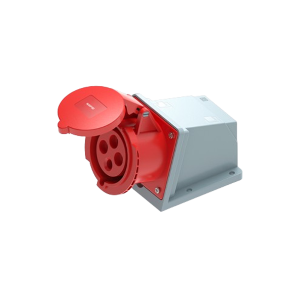 Ổ cắm cố định bắt trên tường 4 cực, 32A, IP44 mã MPN2-124 MPN2-124 MPE