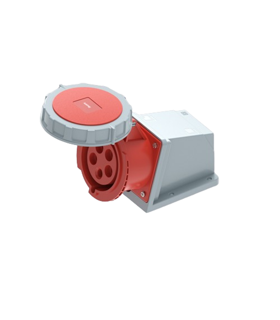 Ổ cắm cố định bắt trên tường 4 cực, 32A, IP67 mã MPN2-1242 MPN2-1242 MPE