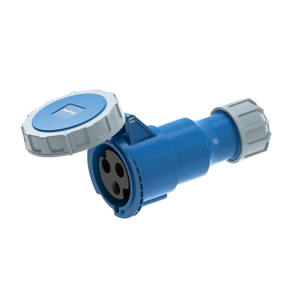 Ổ cắm di động có kẹp giữ dây 3 cực, 32A, IP67 mã MPN2-2232 MPN2-2232 MPE
