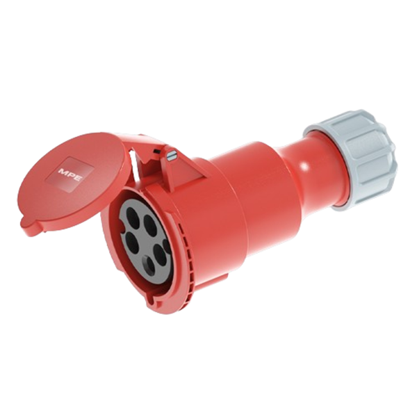 Ổ cắm di động có kẹp giữ dây 5 cực, 32A, IP44 mã MPN2-225 MPN2-225 MPE