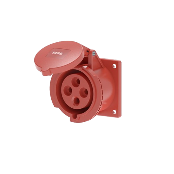 Ổ cắm loại cố định bắt trên bảng điện 4 cực, 32A, IP44 mã MPN2-324 MPN2-324 MPE