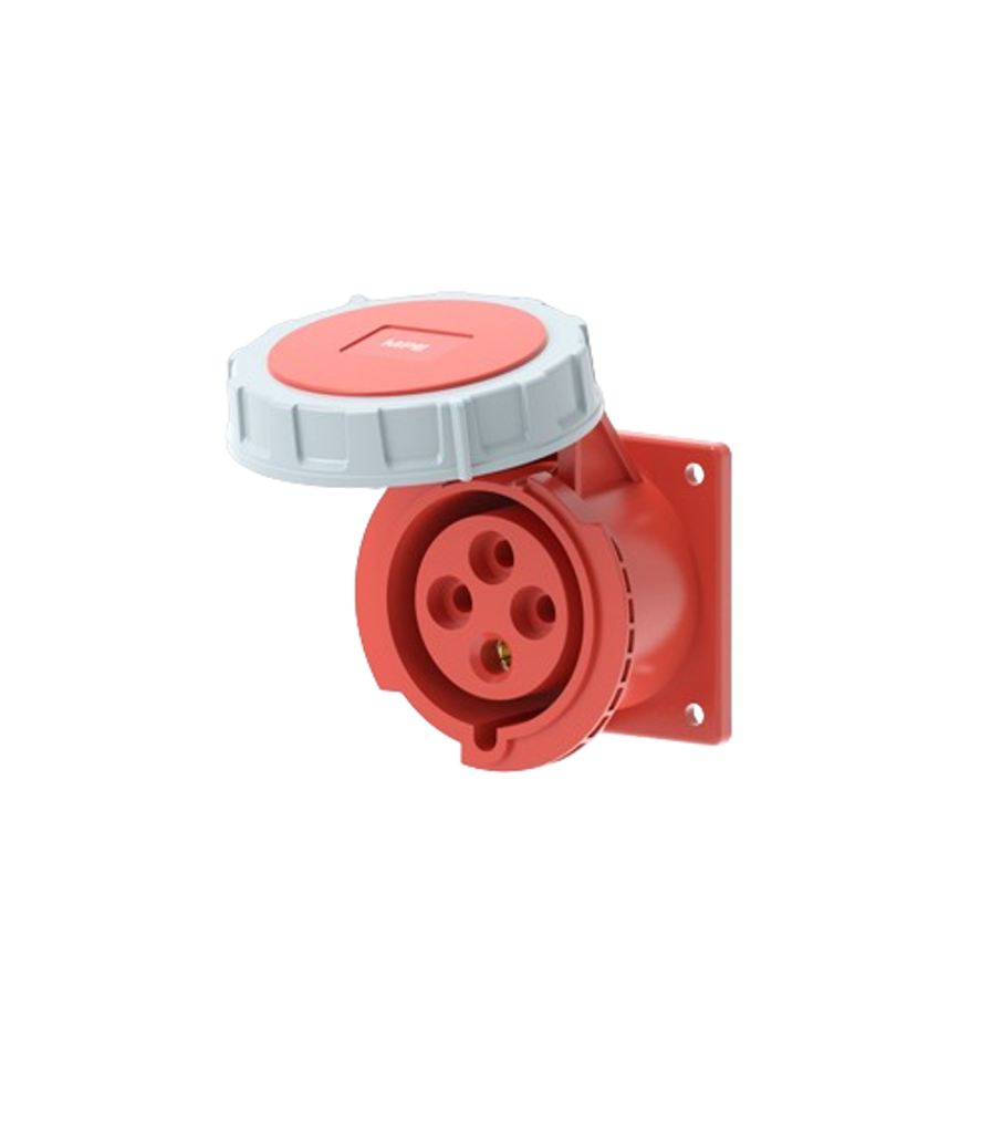 Ổ cắm loại cố định bắt trên bảng điện 4 cực, 32A, IP67 mã MPN2-3242 MPN2-3242 MPE