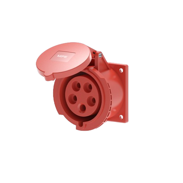 Ổ cắm loại cố định bắt trên bảng điện 5 cực, 32A, IP44 mã MPN2-325 MPN2-325 MPE