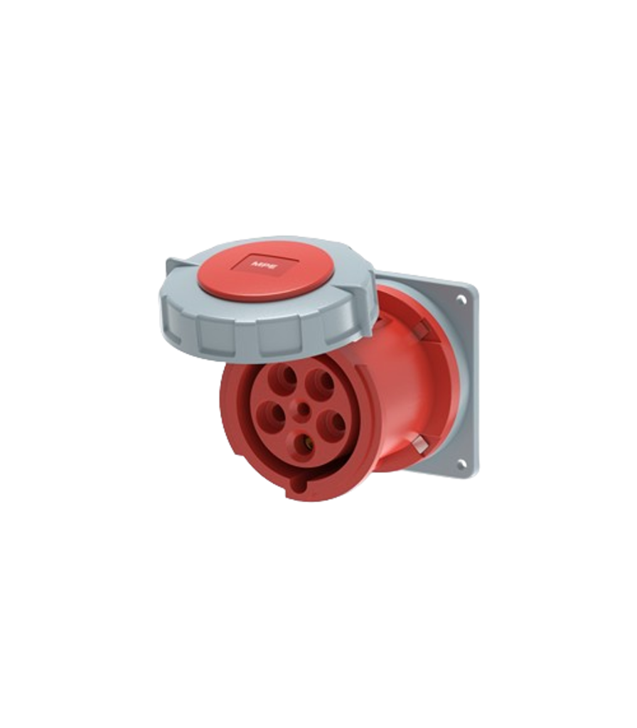 Ổ cắm loại cố định bắt trên bảng điện 5 cực, 63A, IP67 mã MPN2-3352 MPN2-3352 MPE