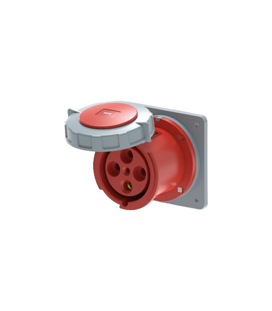 Ổ cắm loại cố định bắt trên bảng điện 4 cực, 125A, IP67 mã MPN2-3442 MPN2-3442 MPE