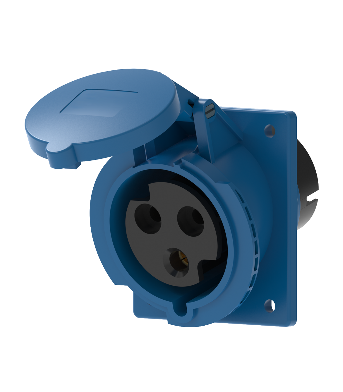 MPN2-423-0-78 Ổ cắm loại cố định bắt trên bảng điện xéo 3 cực, 32A, IP44 mã MPN2-423 MPN2-423 MPE