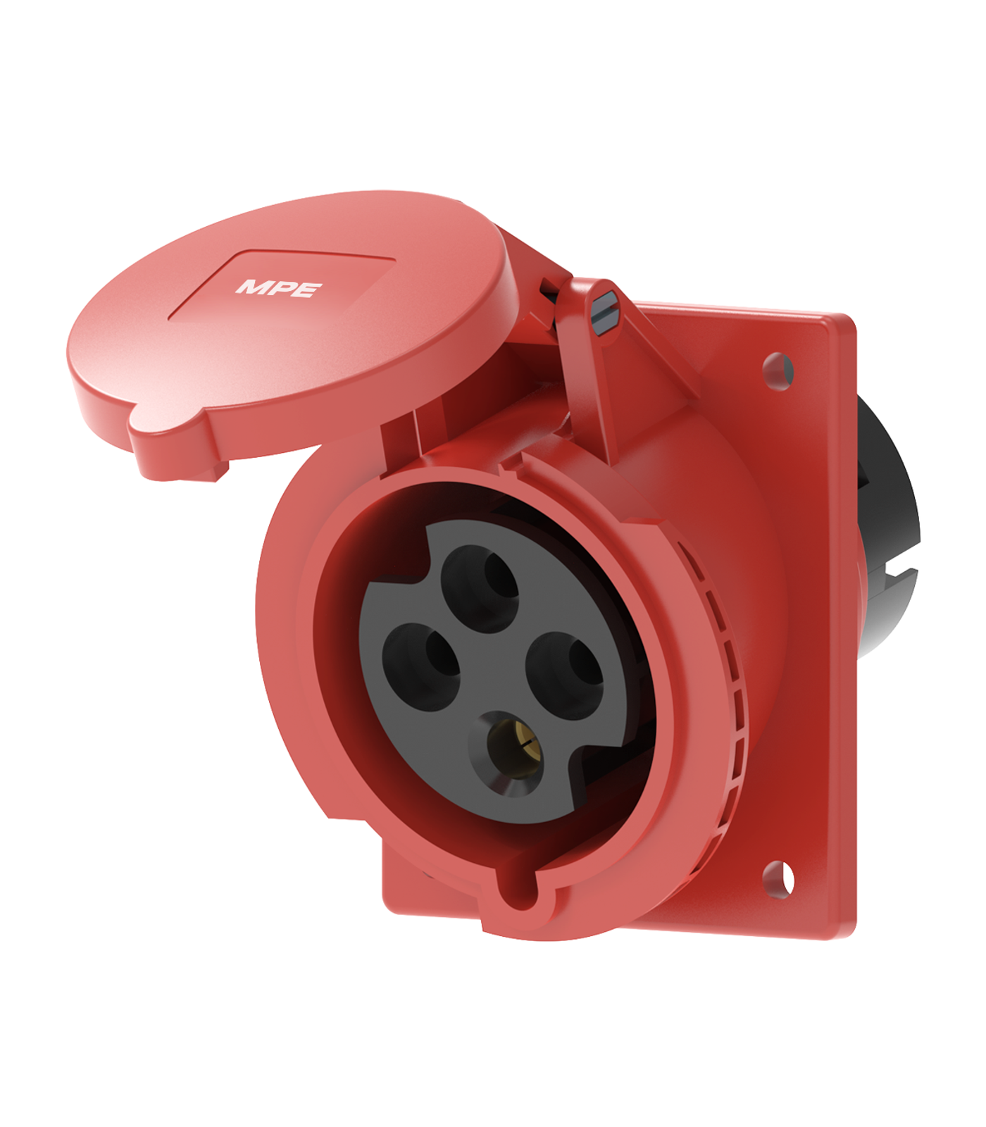 MPN2-424-0-78 Ổ cắm loại cố định bắt trên bảng điện xéo 4 cực, 32A, IP44 mã MPN2-424 MPN2-424 MPE