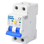 Cầu dao bảo vệ dòng rò, quá tải và ngắn mạch, RCBO2 2 cực, 25A, 30mA, 6kA mã RCBO2-30/225 RCBO2-30/225 MPE
