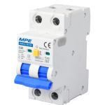 Cầu dao bảo vệ dòng rò, quá tải và ngắn mạch RCBO2, 2 cực, 32A, 30mA, 6kA mã RCBO2-30/232 RCBO2-30/232 MPE