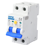 Cầu dao bảo vệ dòng rò, quá tải và ngắn mạch RCBO2, 2 cực, 40A, 30mA, 6kA mã RCBO2-30/240 RCBO2-30/240 MPE