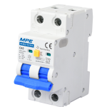 Cầu dao bảo vệ dòng rò, quá tải và ngắn mạch RCBO2, 2 cực, 63A, 30mA, 6kA mã RCBO2-30/263 RCBO2-30/263 MPE