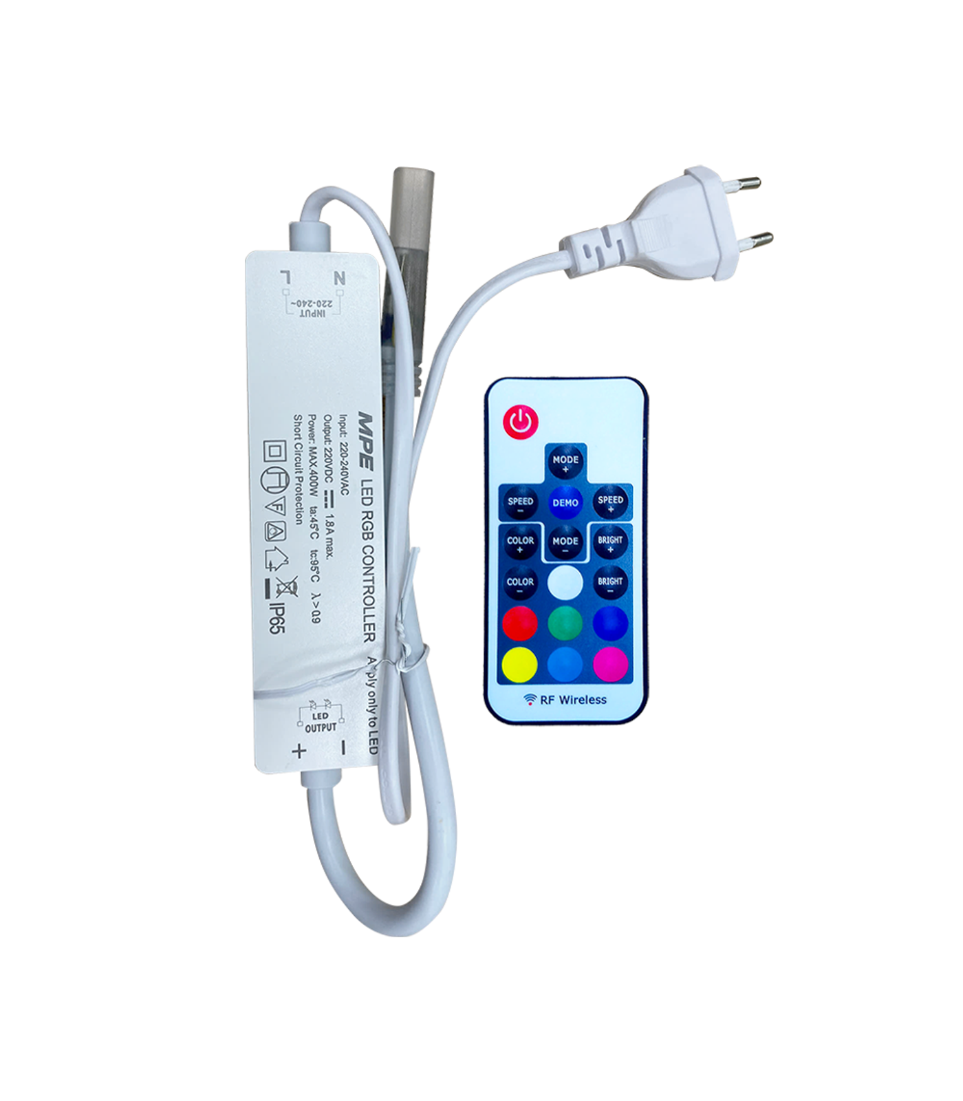 RF-2835RGB-0-78 Driver & Remote RF dùng cho dây 2835RGB, công suất 400W, IP20, RF-2835RGB RF-2835RGB MPE