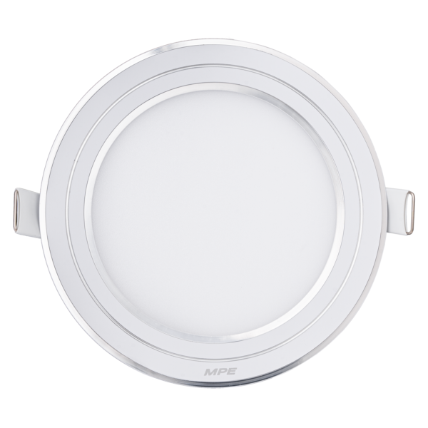 LED Panel âm trần nhôm viền bạc mặt tròn 12W phi nhỏ ánh sáng trắng RPL-12ST/S RPL-12ST/S MPE